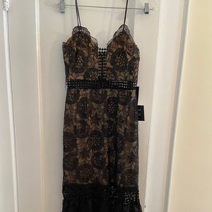 Lulus dress black lace